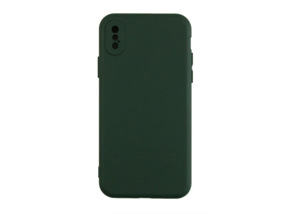 Soft TPU Obal pre iPhone X (Tmavozelený)