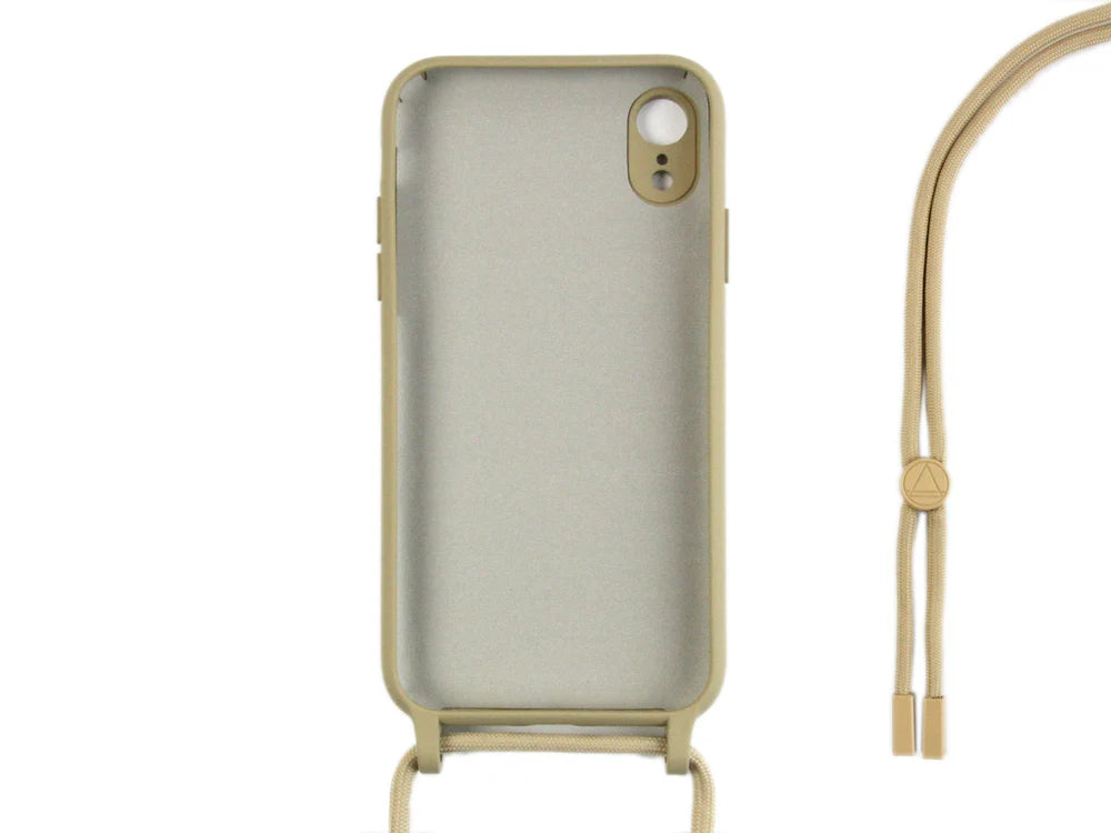 TPU Kryt s popruhom pre iPhone XR (Zlatý)