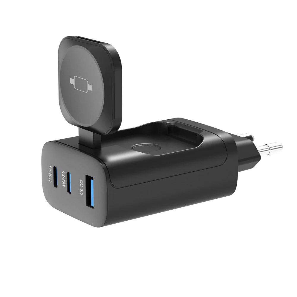 43W Nabíjací blok pre Apple Watch, iPhone a AirPods (Čierny)