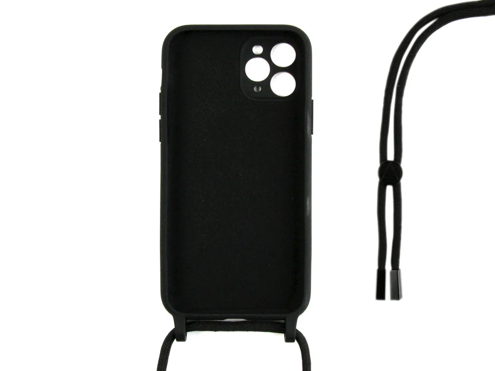 TPU Kryt s popruhom pre iPhone 11 Pro Max (Čierny)