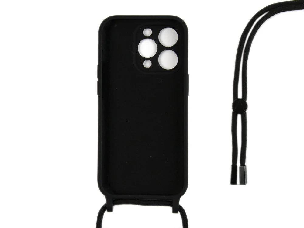 TPU Kryt s popruhom pre iPhone 14 Pro (Čierny)