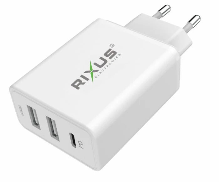 Multi-Port Rýchlonabíjačka Ultra s káblom, 30W, Biela (100 cm)