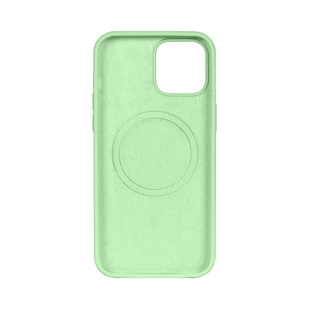 Soft TPU Obal s Magsafe pre iPhone 12 Pro Max (Svetlozelený)