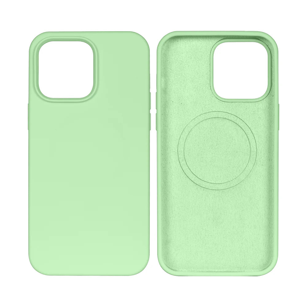 Soft TPU Obal s Magsafe pre iPhone 14 Pro Max (Svetlozelený)