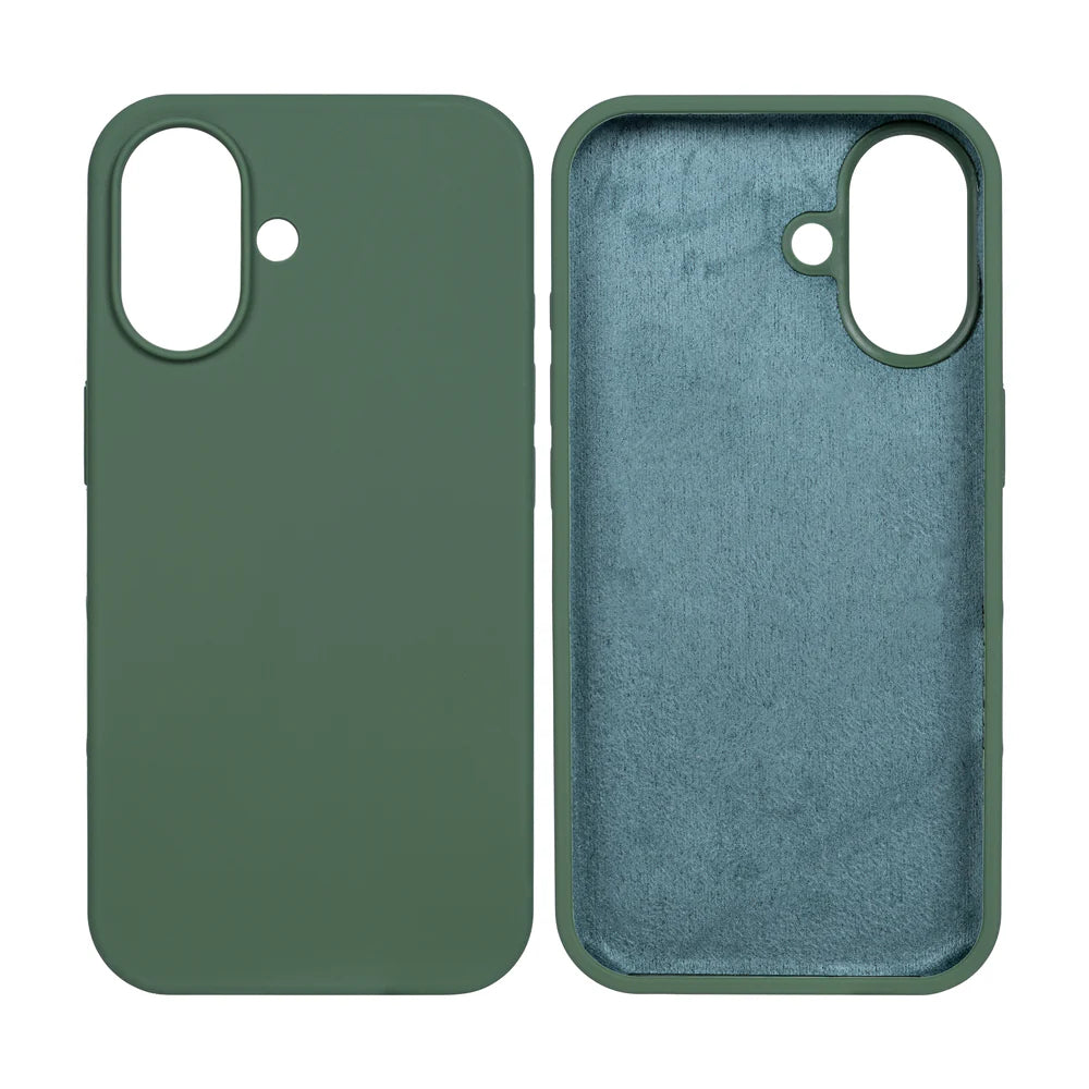 Soft TPU Obal pre iPhone 16 (Tmavozelený)