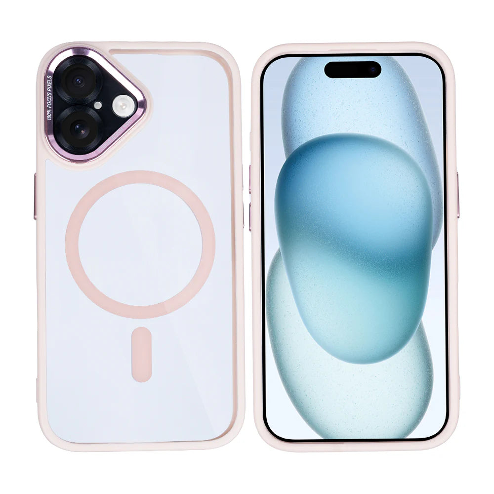 Obal s Magsafe pre iPhone 16 (Ružový)