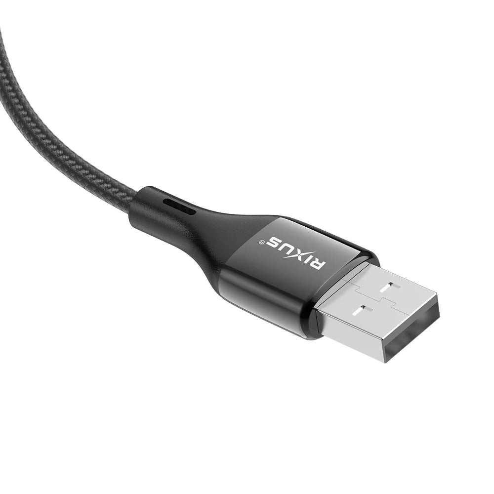 USB-A na Lightning kábel s LED displejom s krabičkou, Čierny (100 cm)