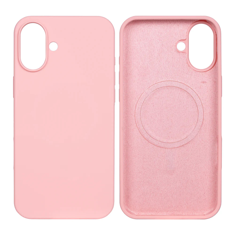 Soft TPU Obal s Magsafe pre iPhone 16 (Ružový)