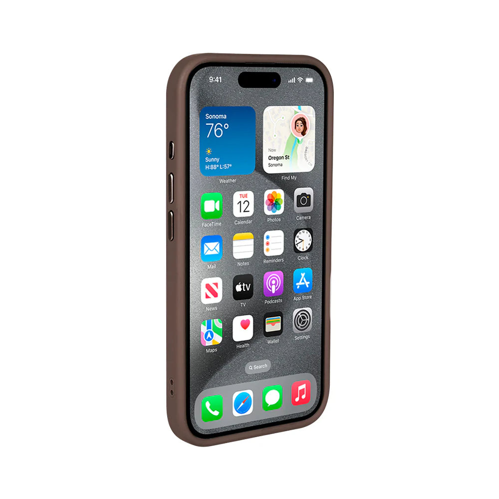 Carbon s Magsafe pre iPhone 16 Pro Max (Hnedý)