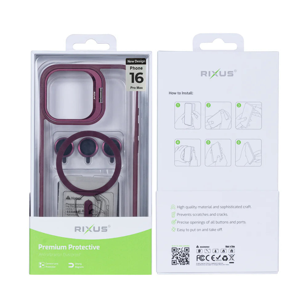 Robustný Obal s Magsafe pre iPhone 16 Pro Max (Dark Pink)