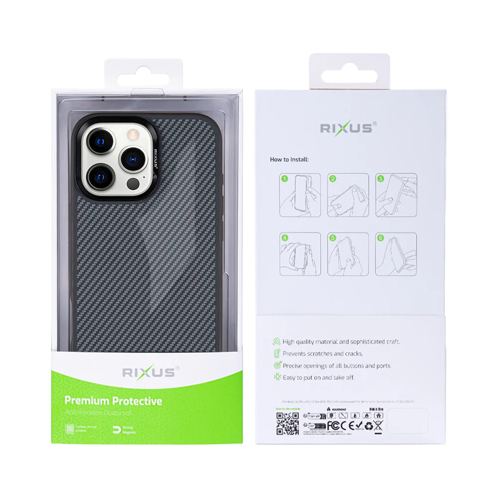 Carbon s Magsafe pre iPhone 16 Pro Max (Titanium Black)