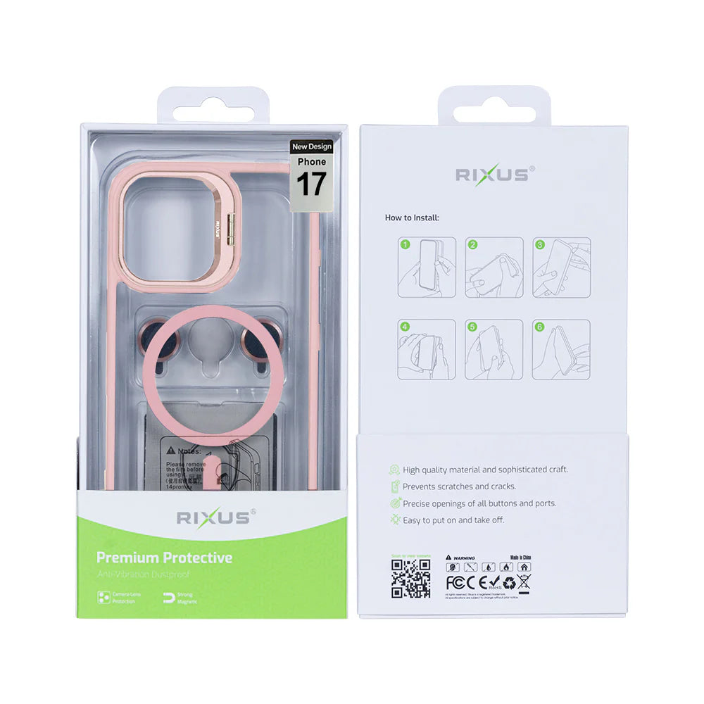 Obal s Magsafe pre iPhone 17 (Bledoružový)