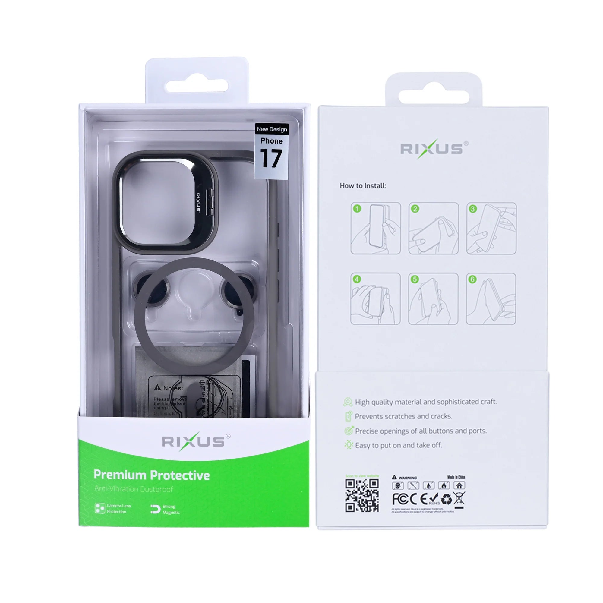 Obal s Magsafe pre iPhone 17 (Sivý)