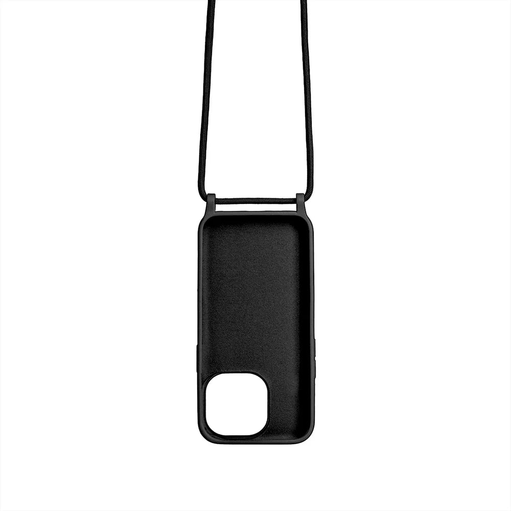 TPU Kryt s popruhom pre iPhone 15 Pro Max – Čierny