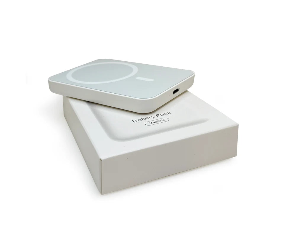 Magnetická Powerbanka pre iPhone 12, 13, 14, 15 – Bezdrôtové Nabíjanie (Biela)