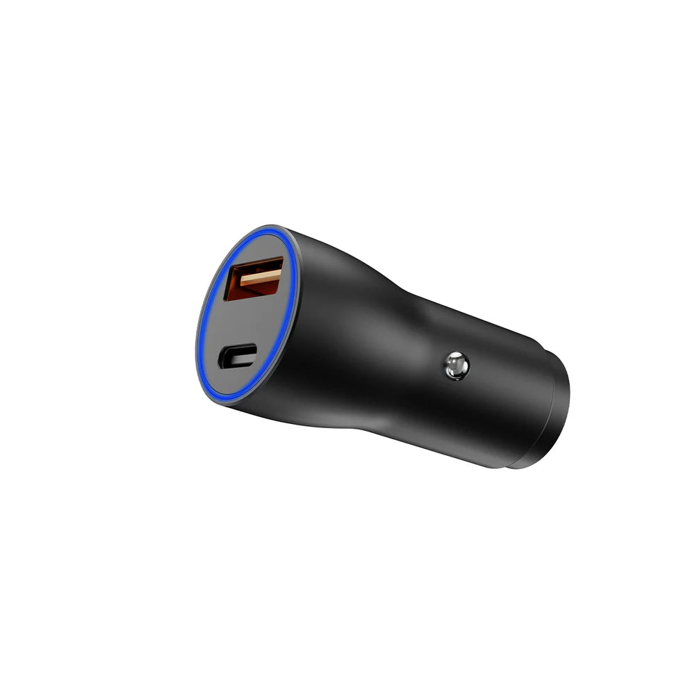 Výkonná Autonabíjačka USB-C PD 20W + QC3.0 18W (Čierna)