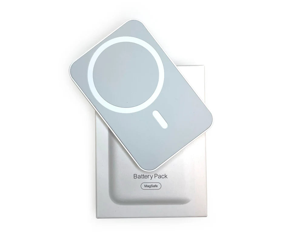 Magnetická Powerbanka pre iPhone 12, 13, 14, 15 – Bezdrôtové Nabíjanie (Biela)