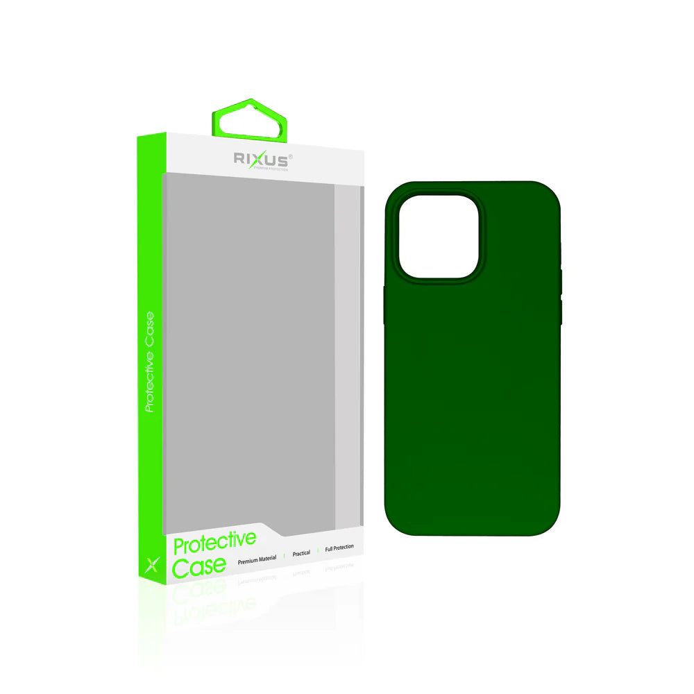 Soft TPU Obal s Magsafe pre iPhone 15 Pro Max (Tmavo-zelený)