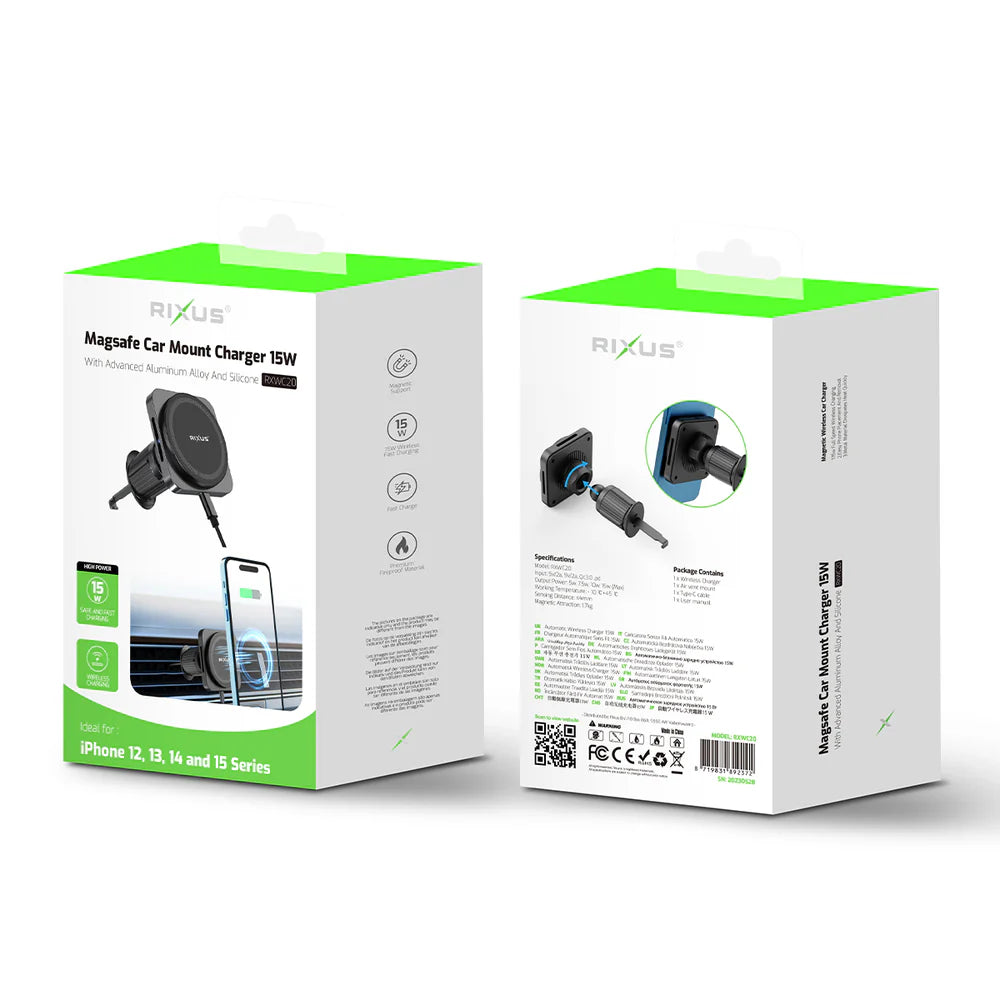 Bezdrôtová Autonabíjačka so Stojanom pre MagSafe 15W (Space Gray)