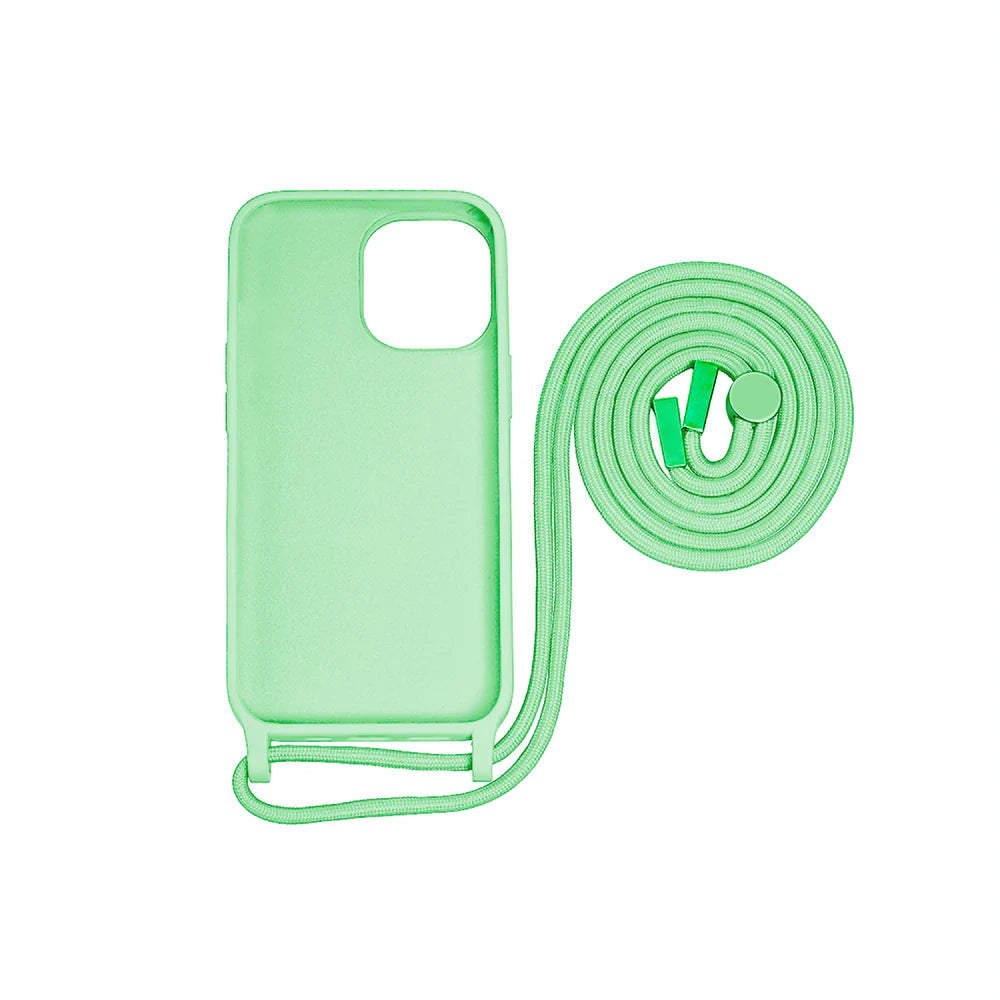 TPU Kryt s popruhom pre iPhone 15 Pro Max – Zelený