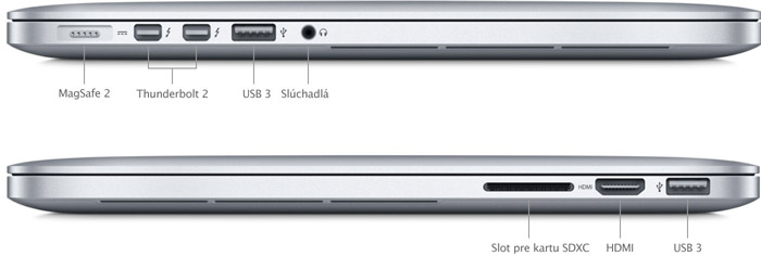 MacBook Pro 15" 2015 16GB RAM 256GB SSD Strieborný
