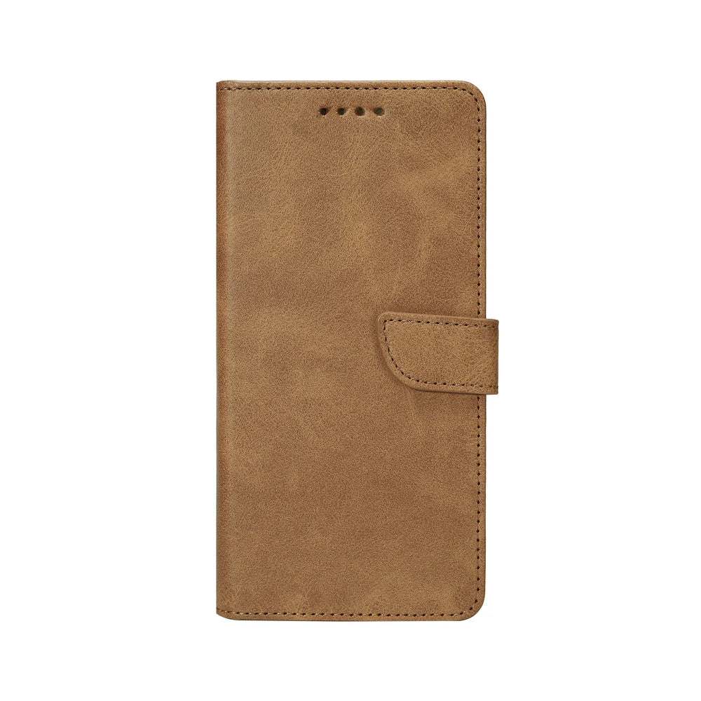 Knižkový kryt pre iPhone XR (Svetlohnedý)