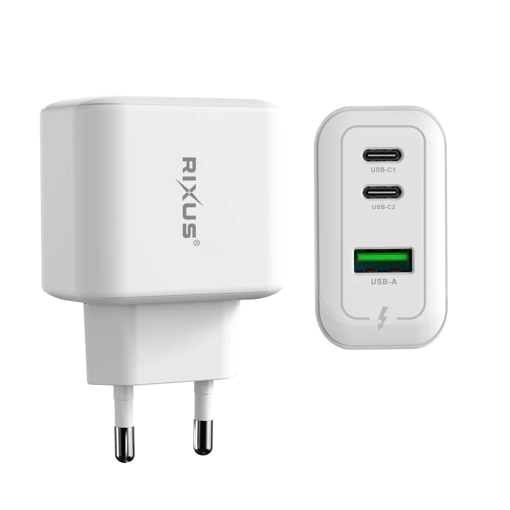 67W GaN Multi-Port Napájací Adaptér (Biely)