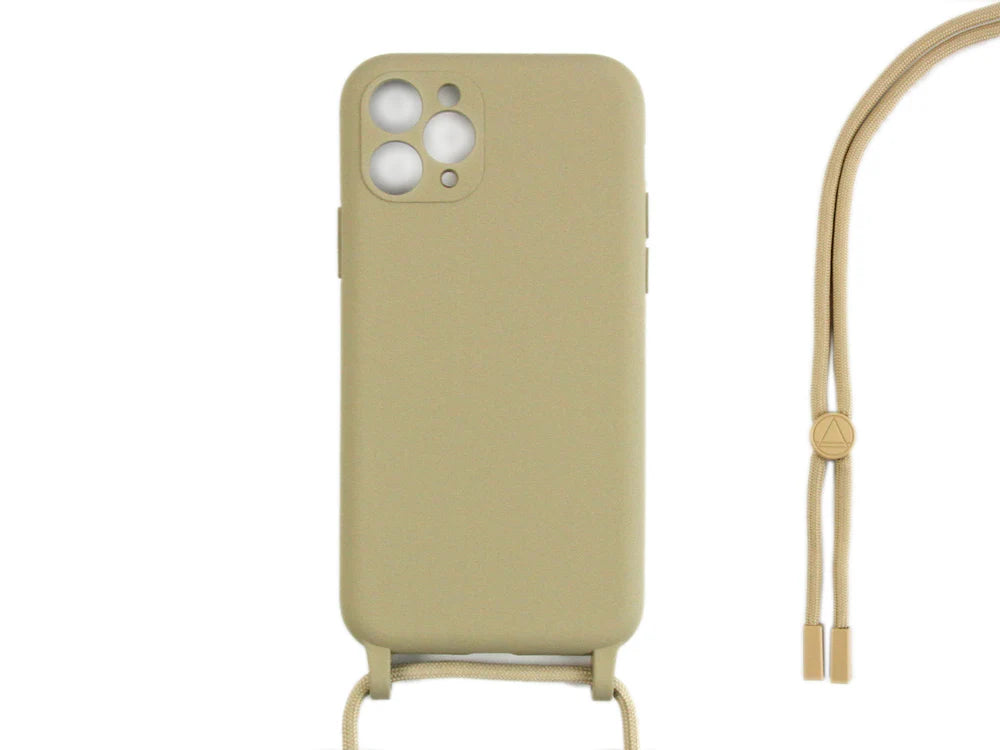 TPU Kryt s popruhom pre iPhone 11 Pro (Zlatý)