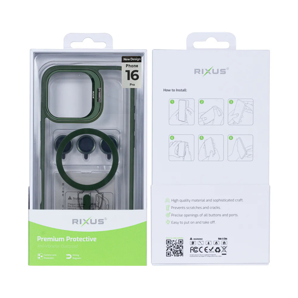 Robustný Obal s Magsafe pre iPhone 16 Pro (Dark Green)