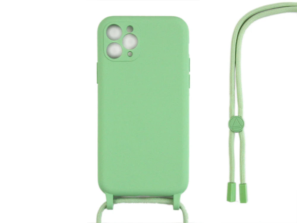 TPU Kryt s popruhom pre iPhone 11 Pro (Svetlozelenej)