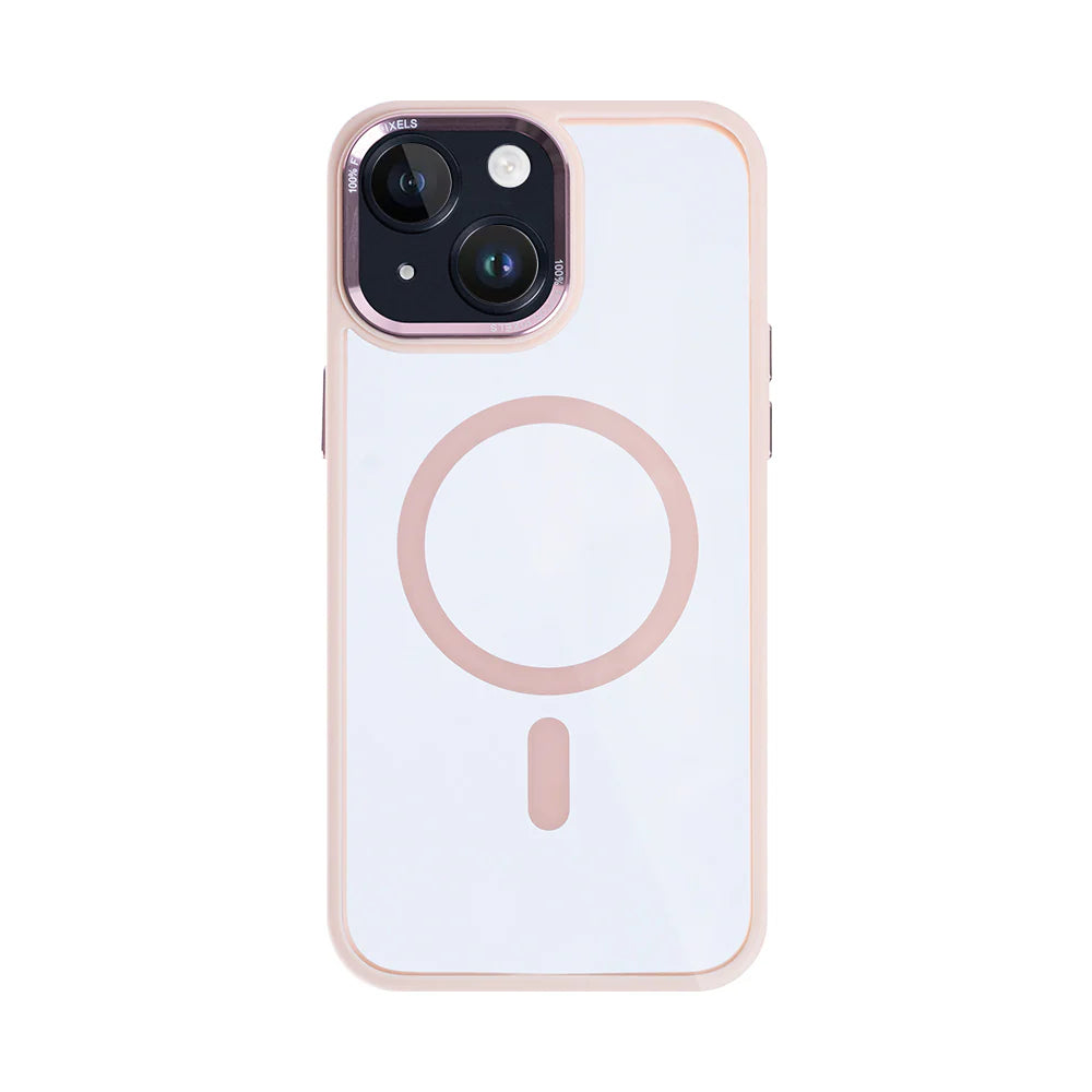 Obal s Magsafe pre iPhone 15 (Ružový)