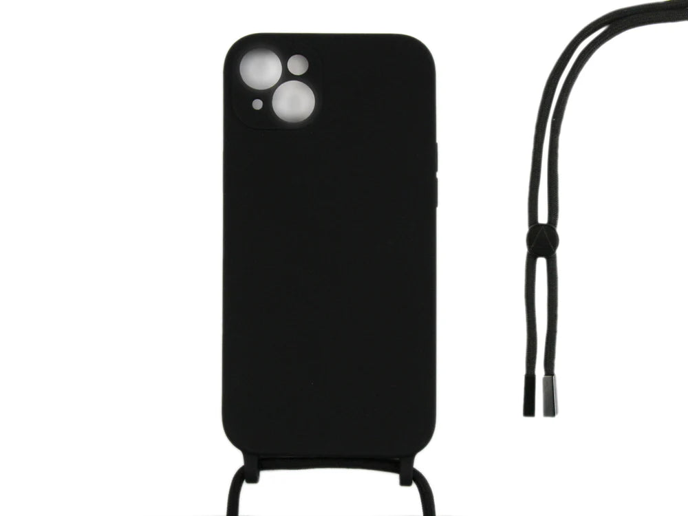 TPU Kryt s popruhom pre iPhone 13 (Čierny)