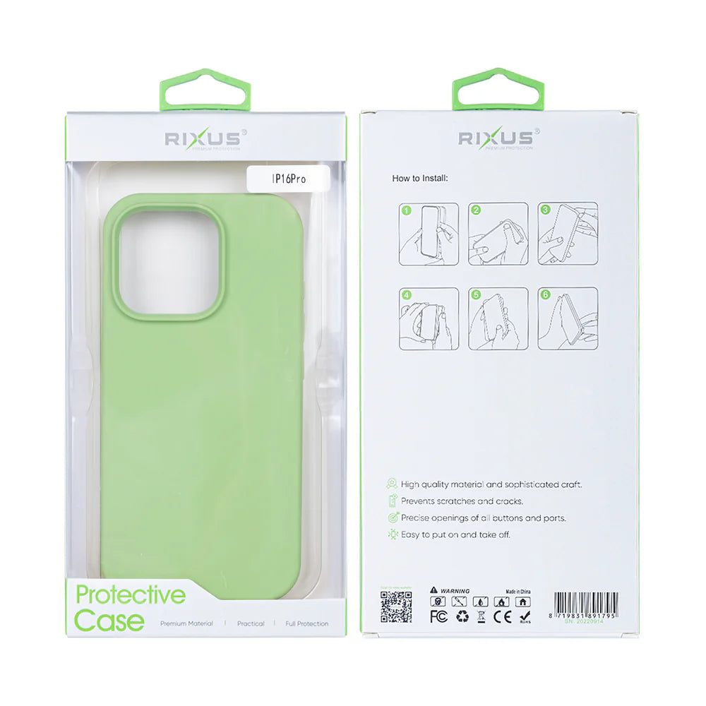 Soft TPU Obal pre iPhone 16 Pro (Zelený)