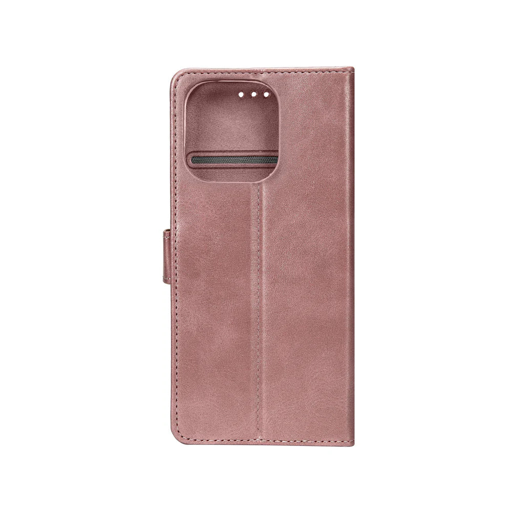 Knižkový kryt pre iPhone 16 Pro (Ružový)