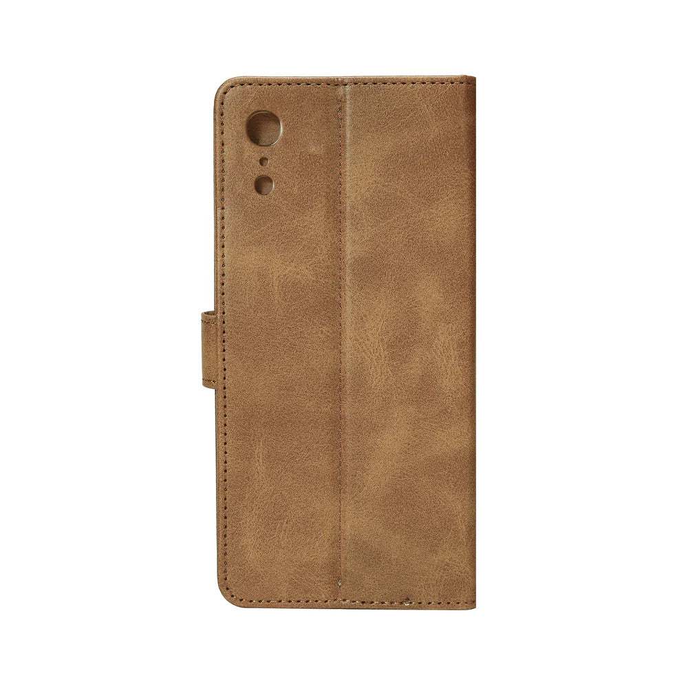 Knižkový kryt pre iPhone XR (Svetlohnedý)