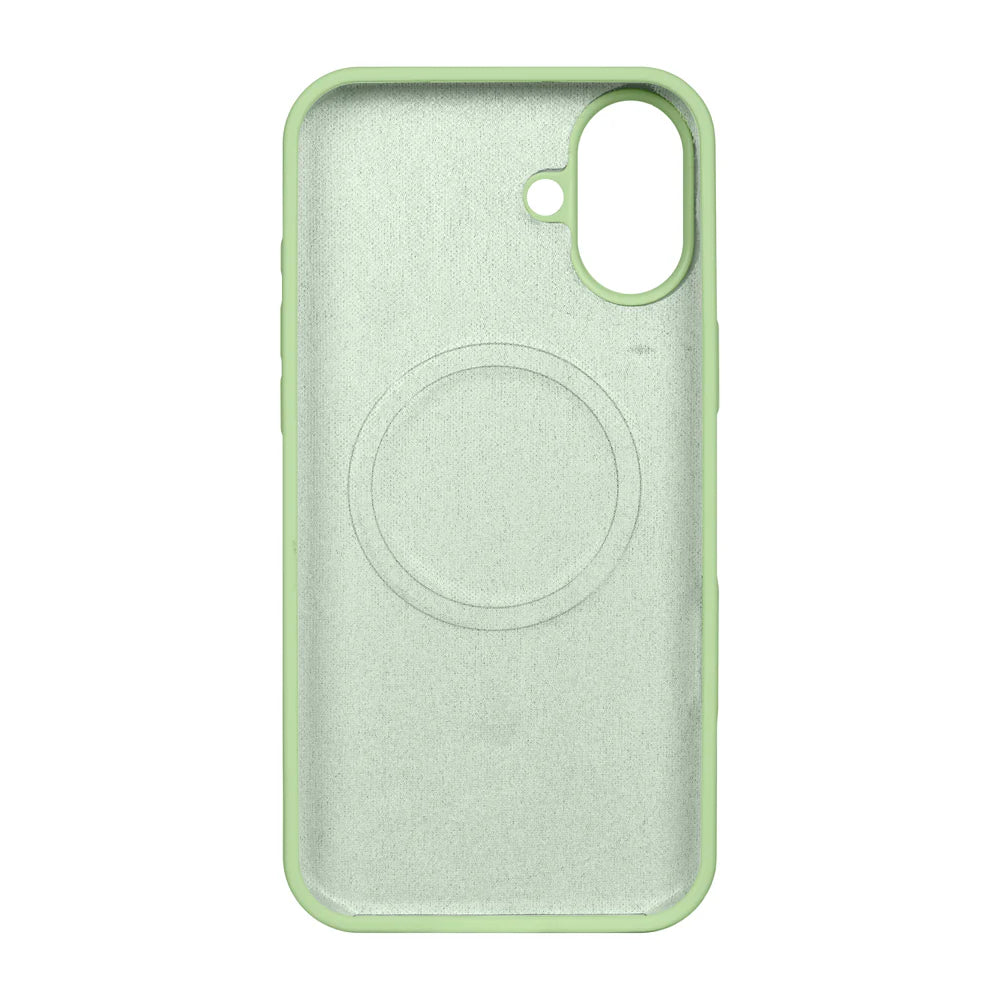 Soft TPU Obal s Magsafe pre iPhone 16 (Svetlozelený)
