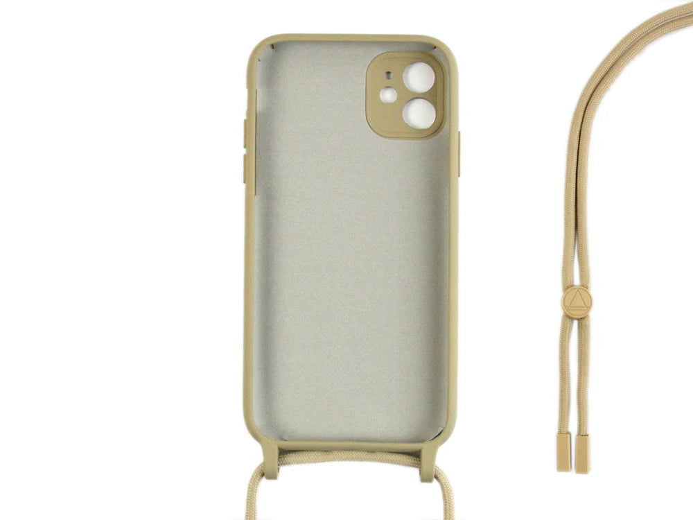 TPU Kryt s popruhom pre iPhone 12 (Zlatý)
