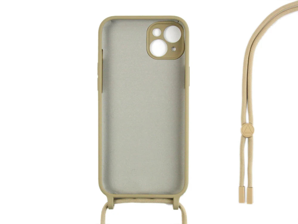 TPU Kryt s popruhom pre iPhone 14 (Zlatý)