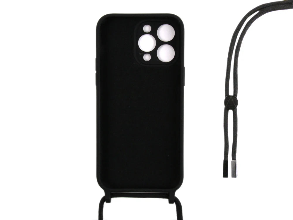 TPU Kryt s popruhom pre iPhone 12 Pro (Čierny)