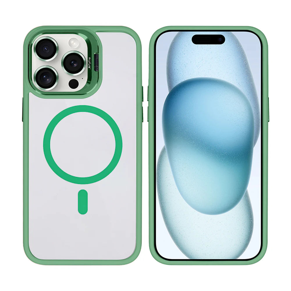 Robustný Obal s Magsafe pre iPhone 15 Pro (Svetlozelený)