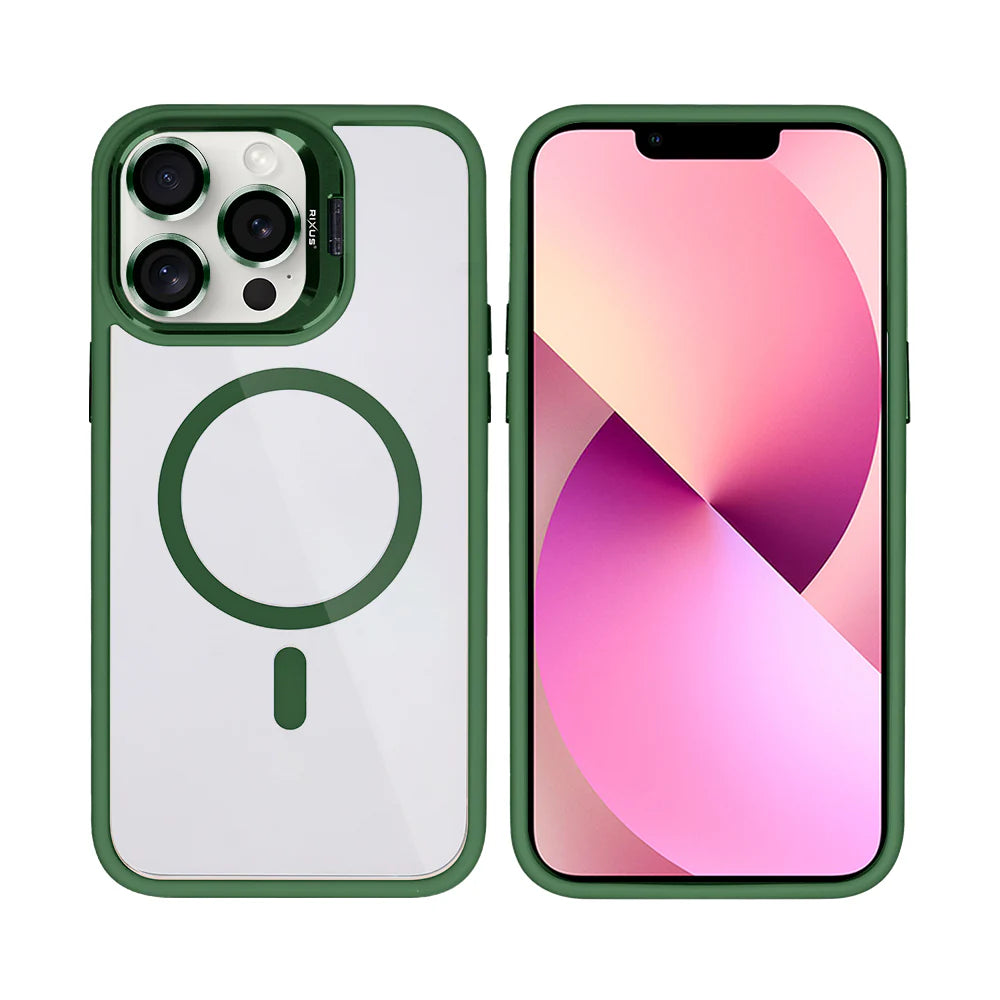 Robustný Obal s Magsafe pre iPhone 12 Pro Max (Tmavozelený)