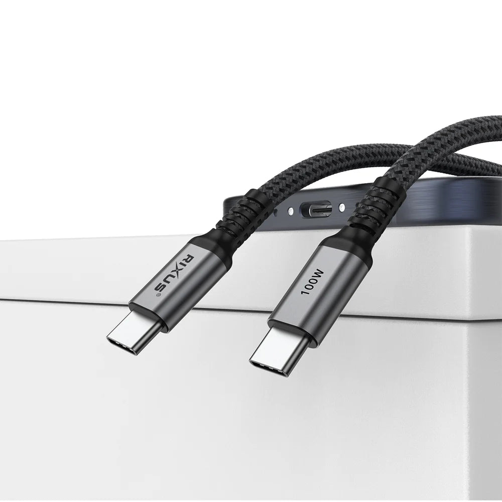 USB-C 2.0 na USB-C kábel, 100 W, s krabičkou, Space Gray (200 cm)