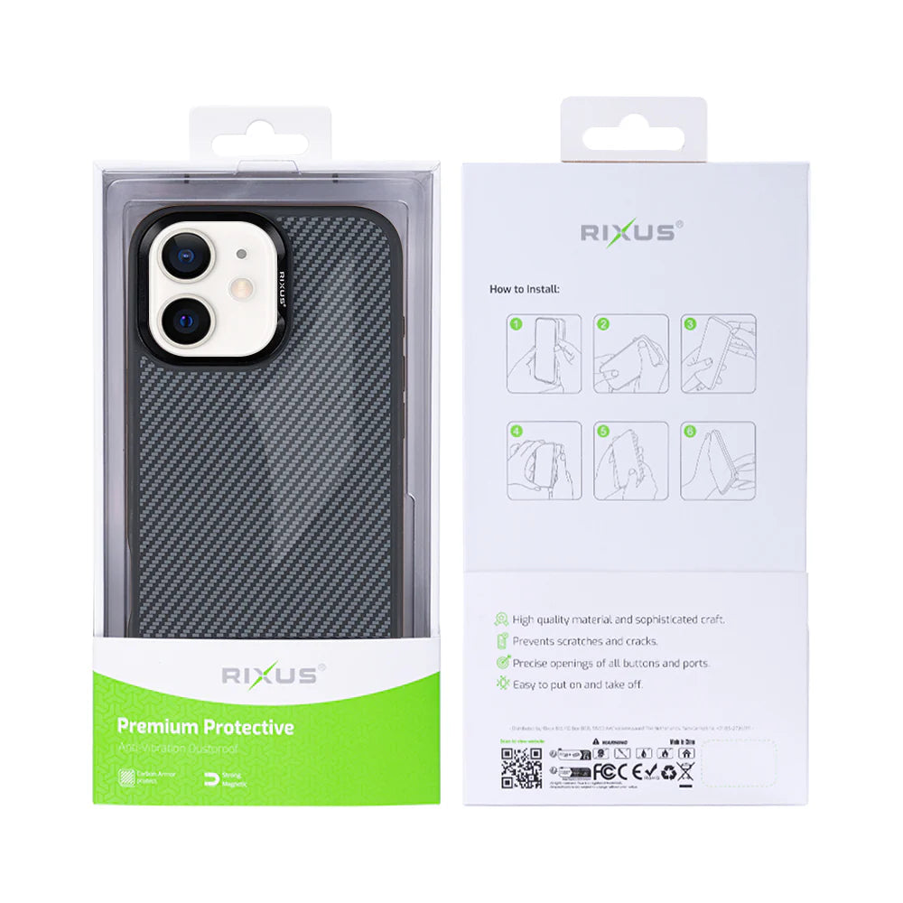 Carbon s Magsafe pre iPhone 11 (Titanium Black)
