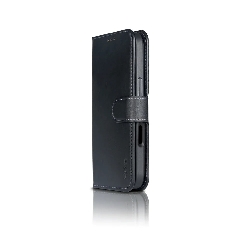 Magnetický Odnímateľný Peňaženkový Obal pre iPhone 16 Pro Max (Čierny)