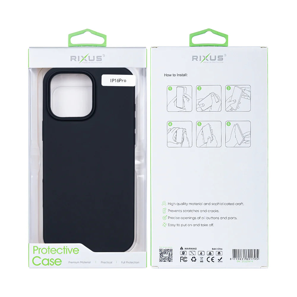 Soft TPU Obal pre iPhone 16 Pro (Čierny)