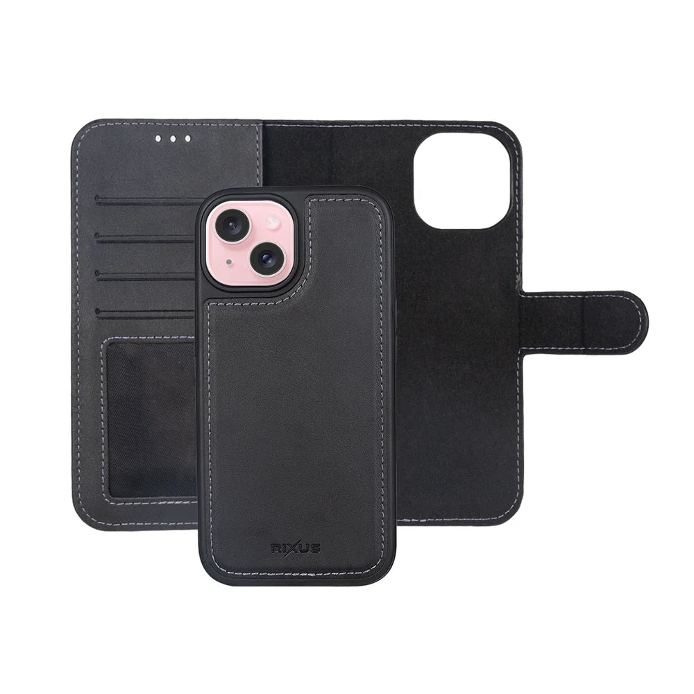 Magnetický Odnímateľný Peňaženkový Obal pre iPhone 13 (Čierny)