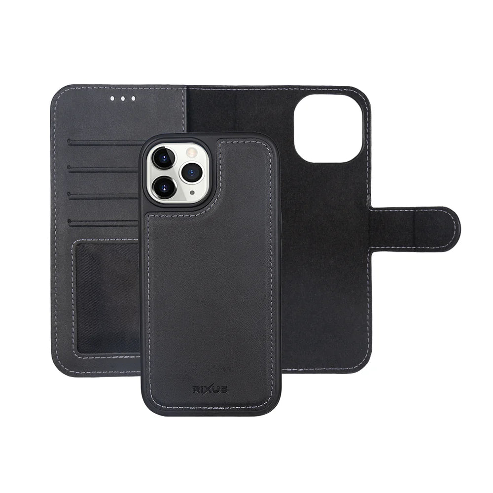 Magnetický Odnímateľný Peňaženkový Obal pre iPhone 11 Pro Max (Čierny)