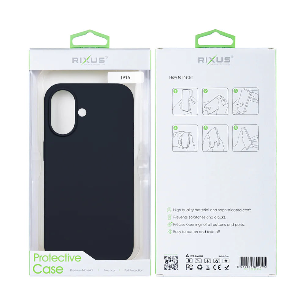 Soft TPU Obal s Magsafe pre iPhone 16 (Čierny)