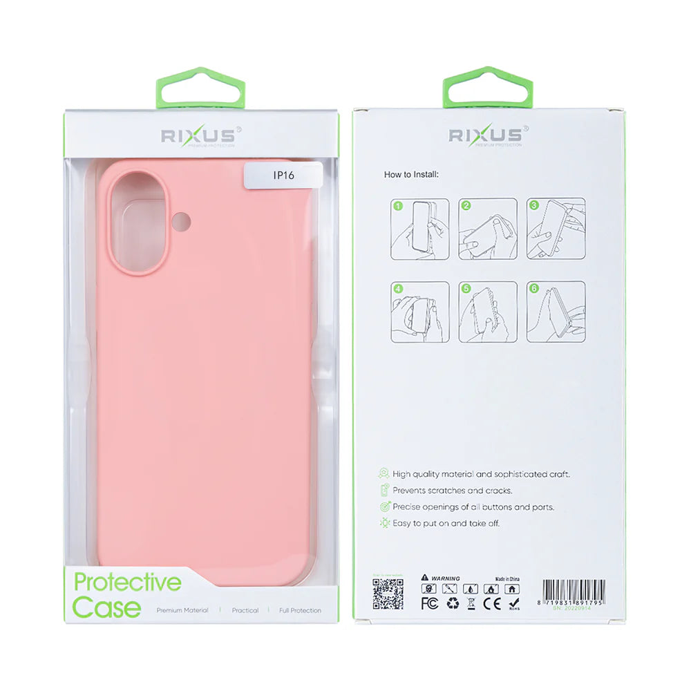 Soft TPU Obal s Magsafe pre iPhone 16 (Ružový)