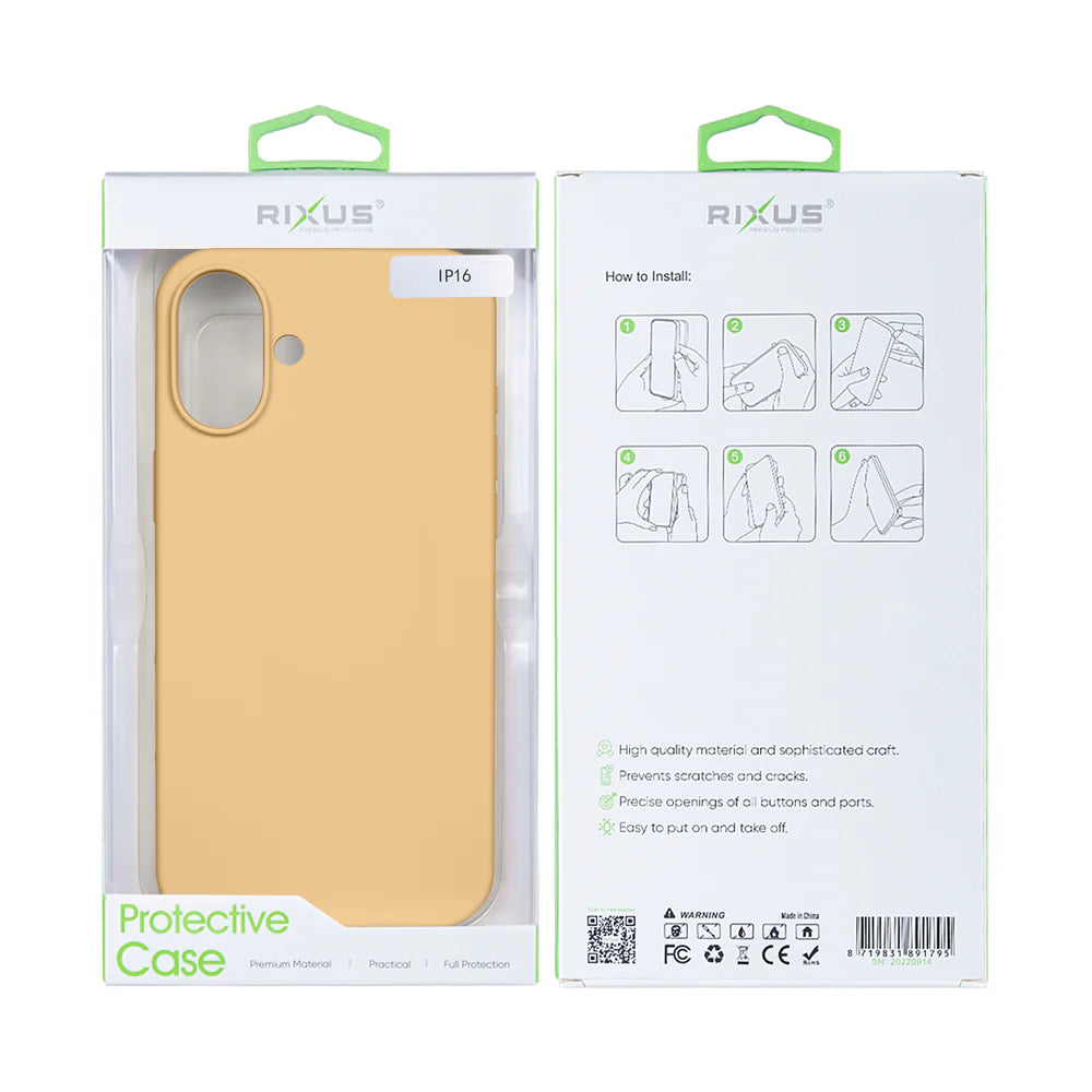 Soft TPU Obal s Magsafe pre iPhone 16 (Zlatý)
